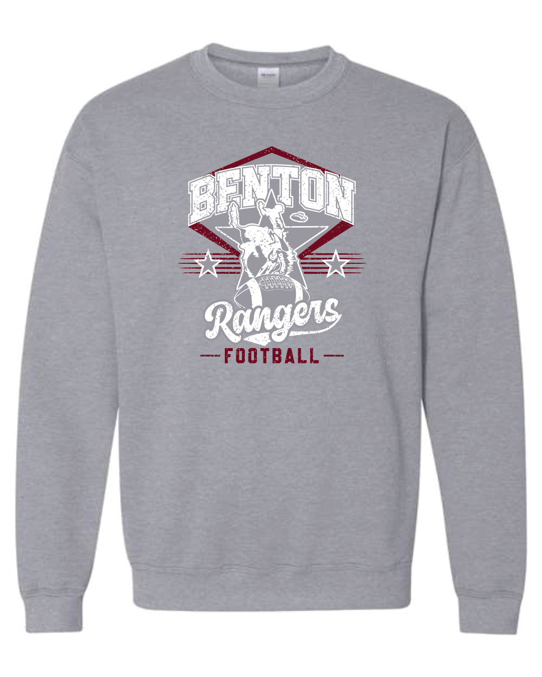 GILDAN Heavy Cotton Crew Sweatshirt- Sport Grey