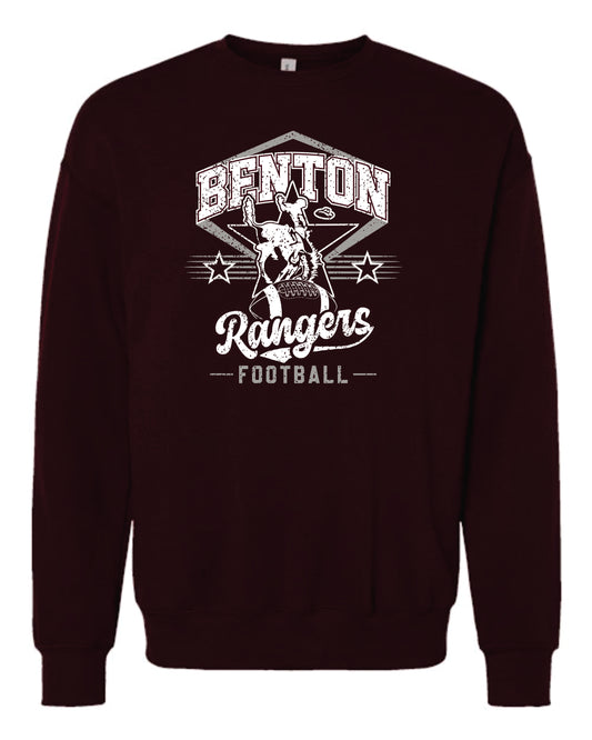 Bella Canvas Crew Sweatshirt – Maroon ADULT ONLY