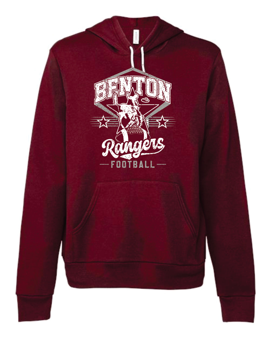 Bella  Canvas Hooded Sweatshirt – Maroon ADULT ONLY