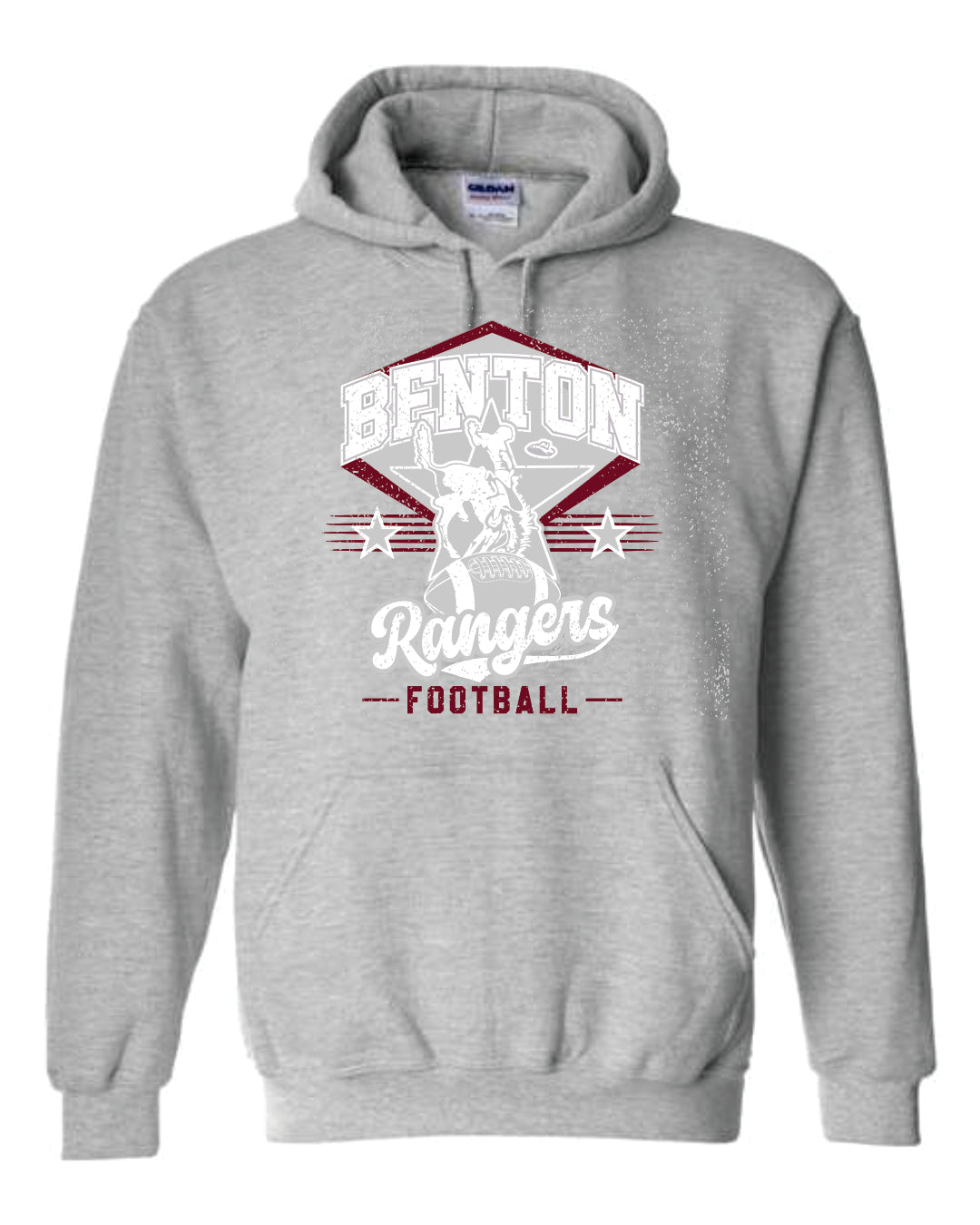 GILDAN Heavy Cotton Hooded Sweatshirt Sport Grey