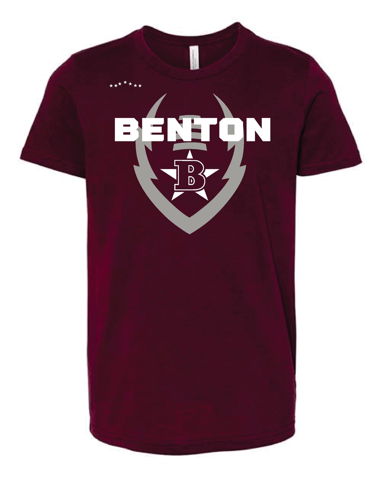 Benton Rangers Football Bella Tee – Maroon