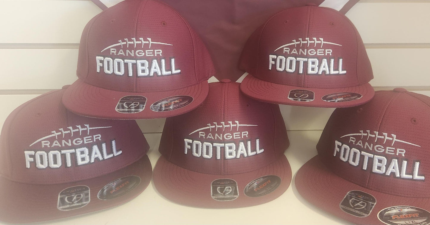 "RANGER FOOTBALL" Stitched CapAmerica Fitted Flex Fit Hat Football Parents